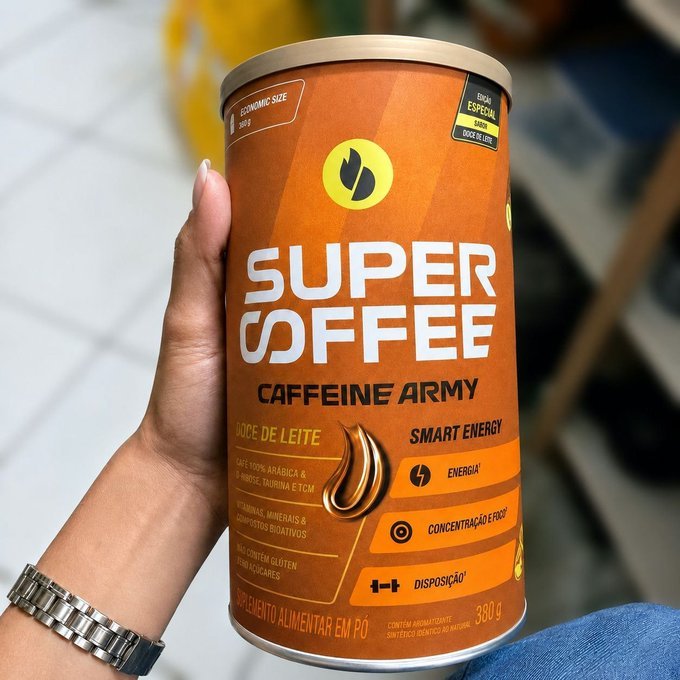 SuperCoffee Caffeine Army Doce de Leite 380g + Frete Grátis