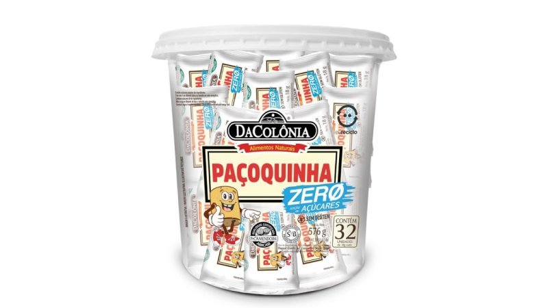 Pote 32 un. DaColônia Paçoquinha Zero Açúcar