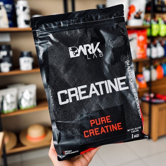 Creatina Monohidratada Pura 1kg Dark Lab + Frete Grátis