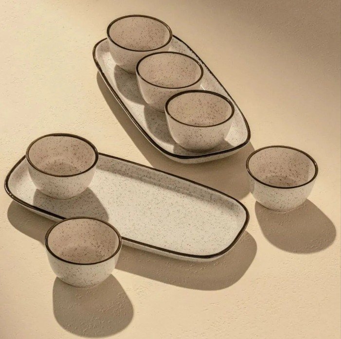 Conjunto Para Servir 4 Peças Brisa Unni Oxford