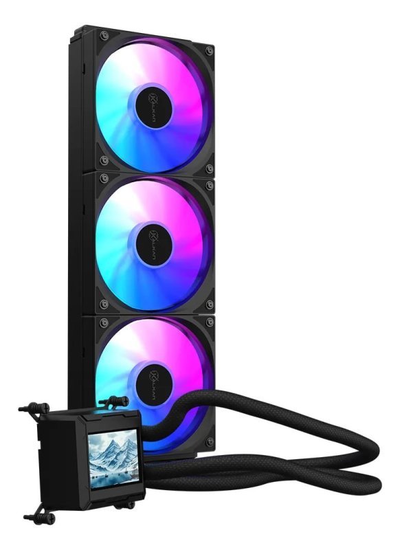 Water Cooler Kalkan Aura Com Tela LCD 360mm ARGB Intel AMD