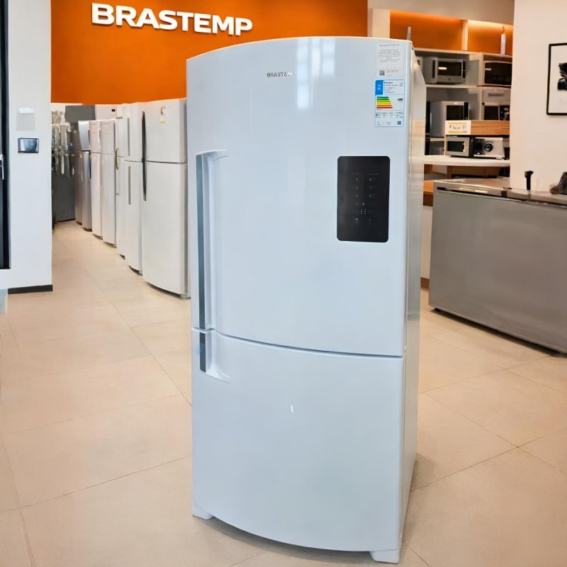 Geladeira Brastemp 591L Frost Free Inverse Xpert Inverter Branca (BRE85MB)