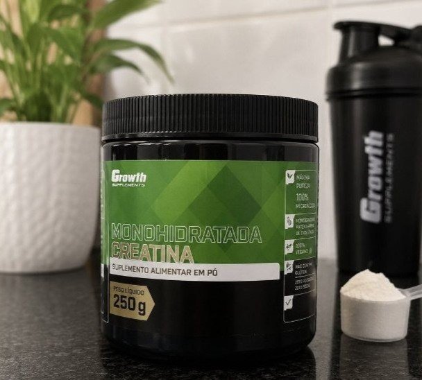 Creatina Monohidratada 250g Growth Supplements - Sem sabor em Pó