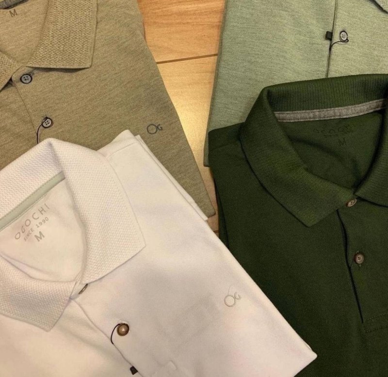 Camisa Gola Polo Social Masculina Slim Algodão Casual Ogochi