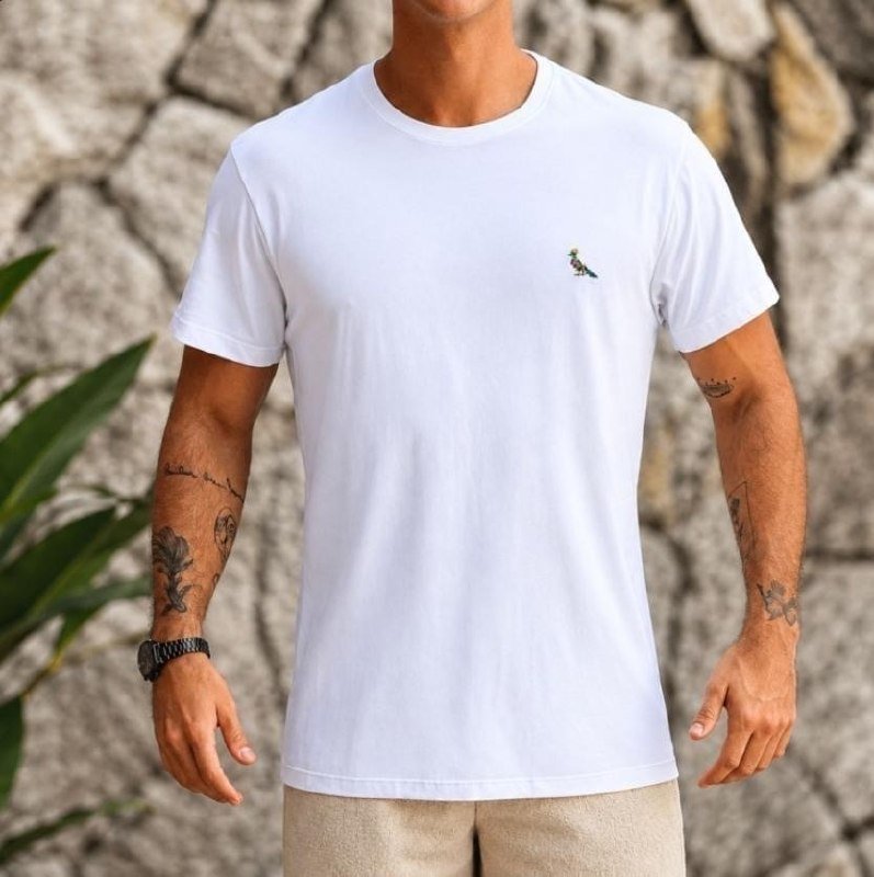 Camiseta Pica Pau Est Escudo Plantas Reserva Branco M