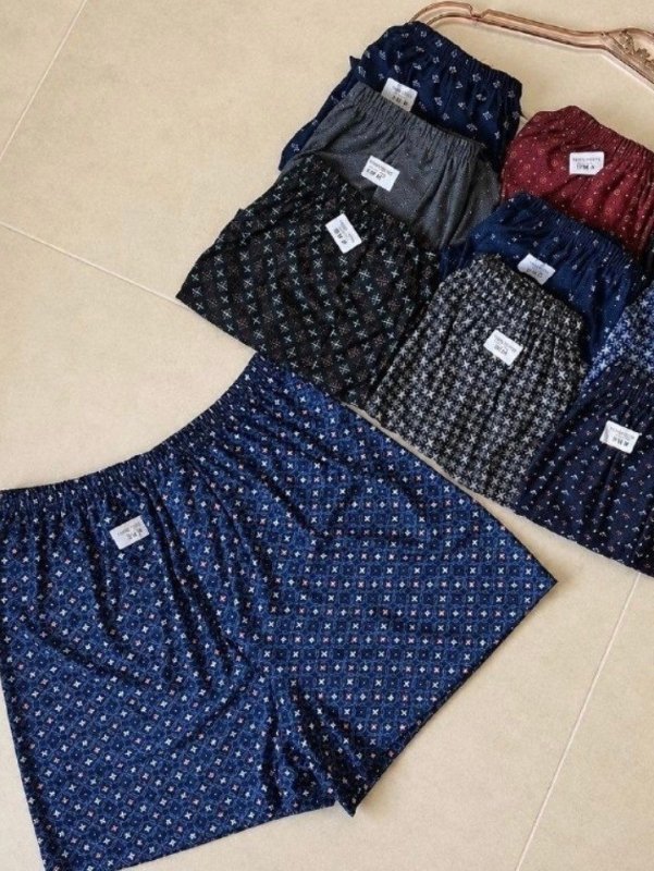 Kit 3 Cuecas Samba Canção Short Malha Fria Pijama Dormir