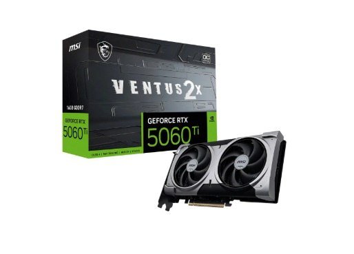 Placa De Vídeo MSI RTX 5060 Ti 16GB GDDR7 Ventus Plus 128 bits