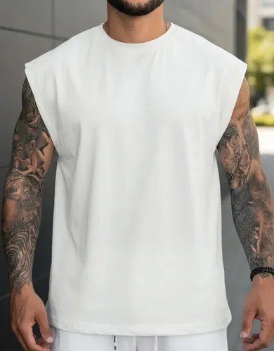 Regata Oversized Masculino Tamanho Grande Machão Lisa Malha