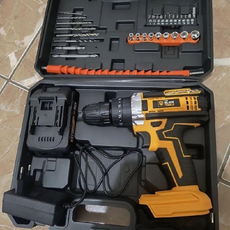 Parafusadeira Furadeira De Impacto The Black Tools Profissional TB-21PX