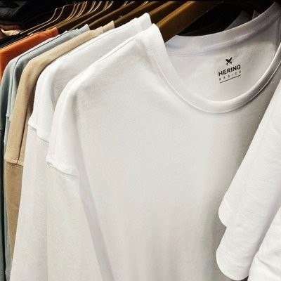 Kit Com 3 Camisetas Masc Básicas Slim Gola Redonda Hering