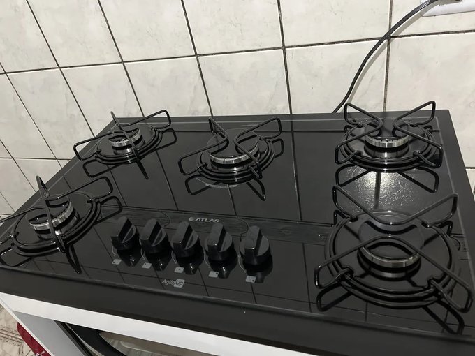 Cooktop 5 Bocas A Gás Atlas Agile Up