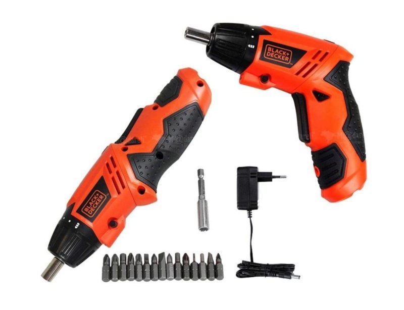 BLACK+DECKER Parafusadeira à Bateria 4.8V KC4815B com 16 Acessórios Bivolt