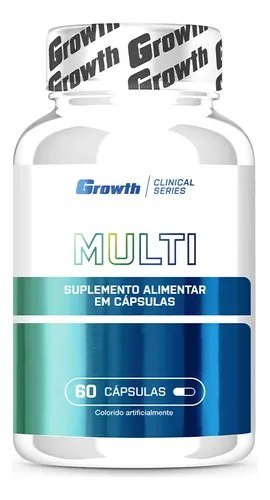 Multivitamínico 60 Cáps. Growth Supplements - Sem Sabor