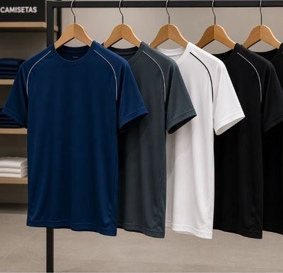 Kit 4 Camisetas Masculina Dry Fit Ultra Leve Academia