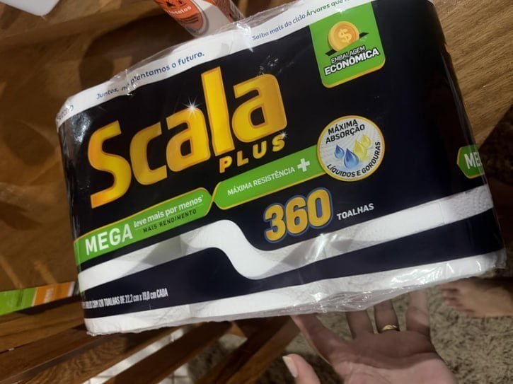Scala Plus Papel Toalha Mega 360 Toalhas