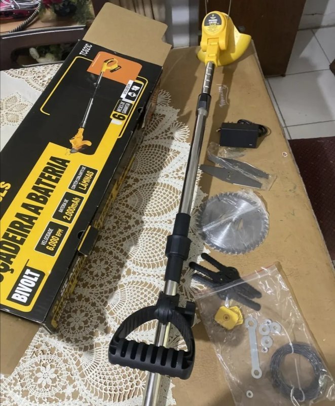 Roçadeira Aparador Grama A Bateria Recarregável 21v 750w
