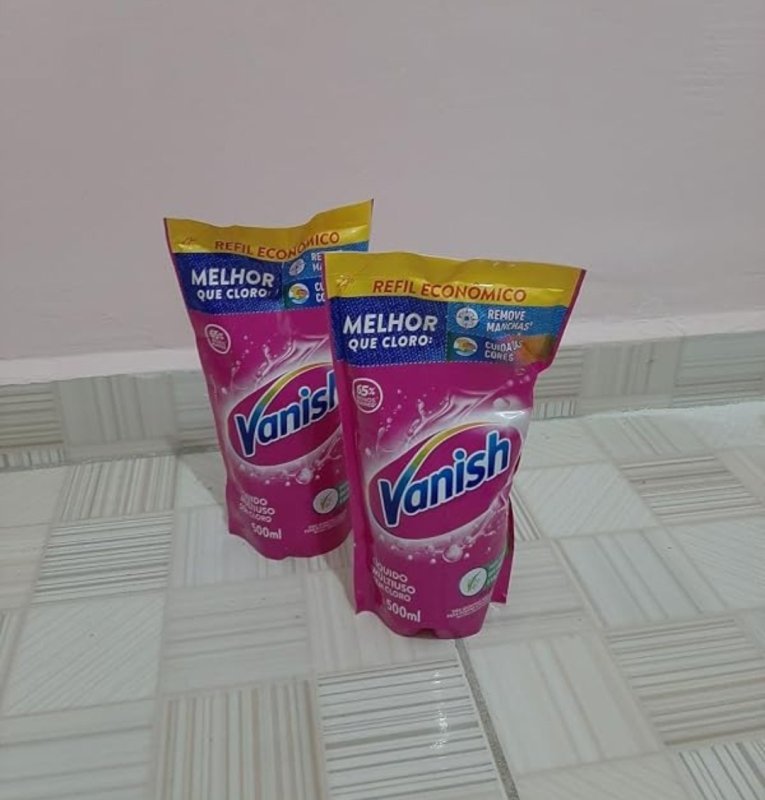 REFIL Tira Manchas Vanish Líquido Multiuso para roupas coloridas 500ml
