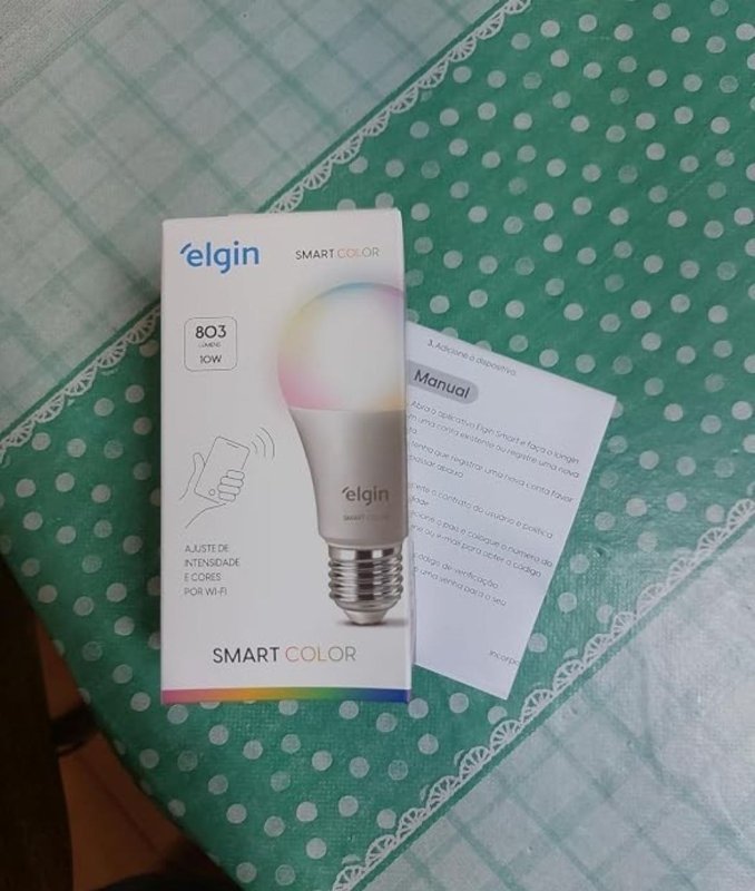 Lâmpada Inteligente Smart Color 10W Elgin RGB Wifi