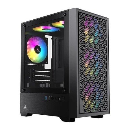 Gabinete Gamer Acegeek Matrix, Mini-Tower, Lateral de Vidro, Preto, AG-MATRIX-BK