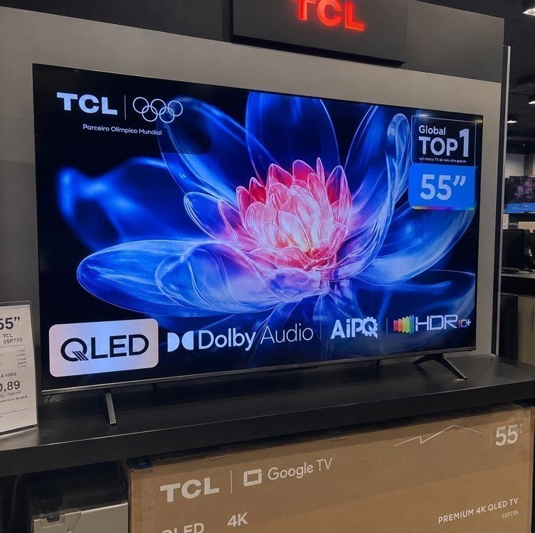 Smart TV TCL 55 Polegadas QLED 4K T6C
