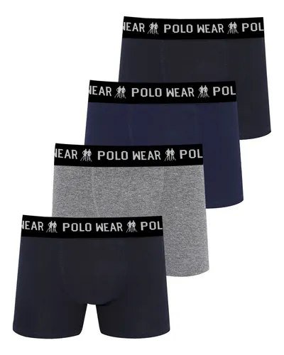 Kit 4 Cuecas Algodão Clássico Polo Wear Sortido Sortido 2 M