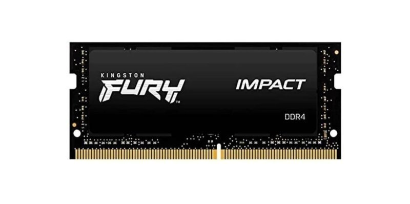 Memória RAM Para Notebook DDR4 8gb 3200MHz CL20 Kingston Fury Impact KF432S20IB/8 Gamer Sodimm Preto