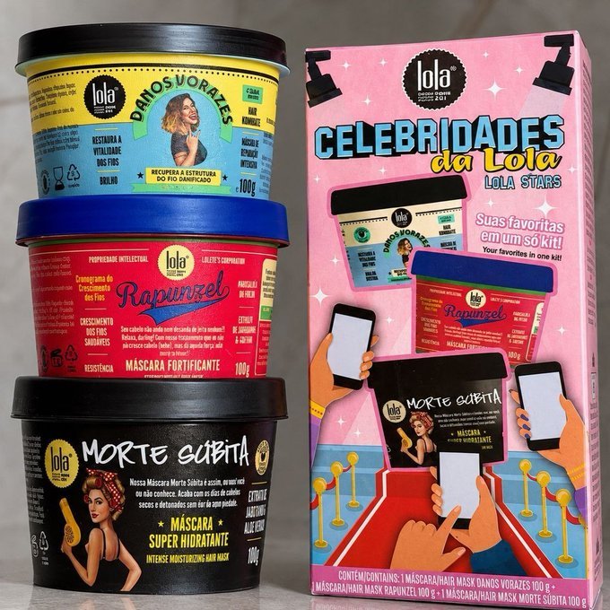 Kit Máscara Capilar Lola Star Morte Subita + Danos Vorazes + Rapunzel Lola From Rio + Frete Grátis