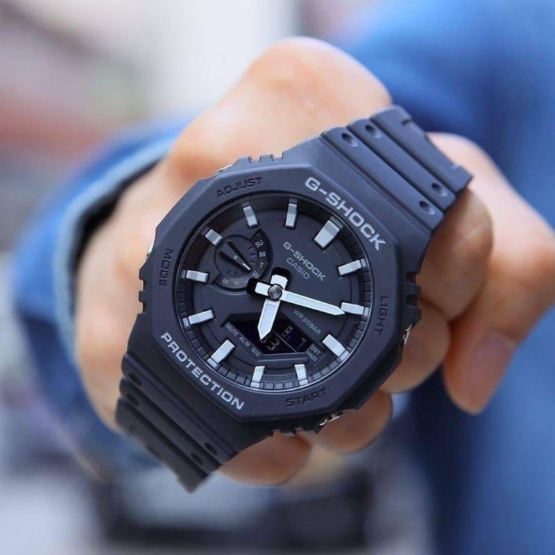 Relógio Casio G-shock Ga-2100-1adr Carbon Core Guard