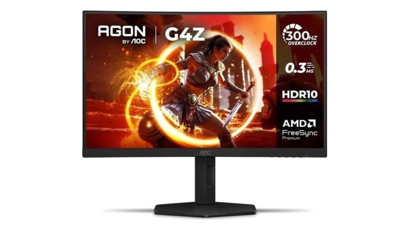 Monitor Gamer Curvo AOC AGON G4Z 27" 300Hz 0,3ms HDR10 Base Ajustável C27G4Z/P Preto