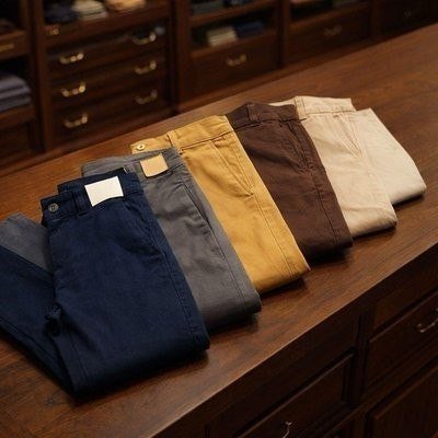 Calça Masculina Sarja Premium Esporte Fino Bolso Faca Lycra