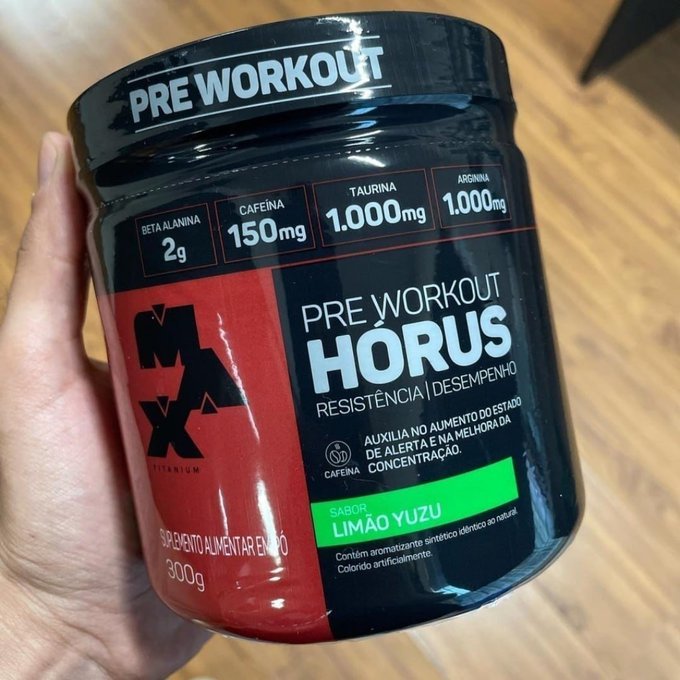 Pré Treino Max Titanium Horus 300g + Frete Grátis