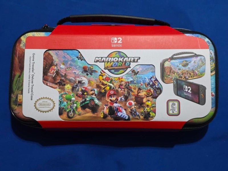 R.D.S. Industries, Inc. - Licensed Nintendo Switch 2, OLED & Nintendo Switch Systems Mario Kart Game Traveler Deluxe Travel Case