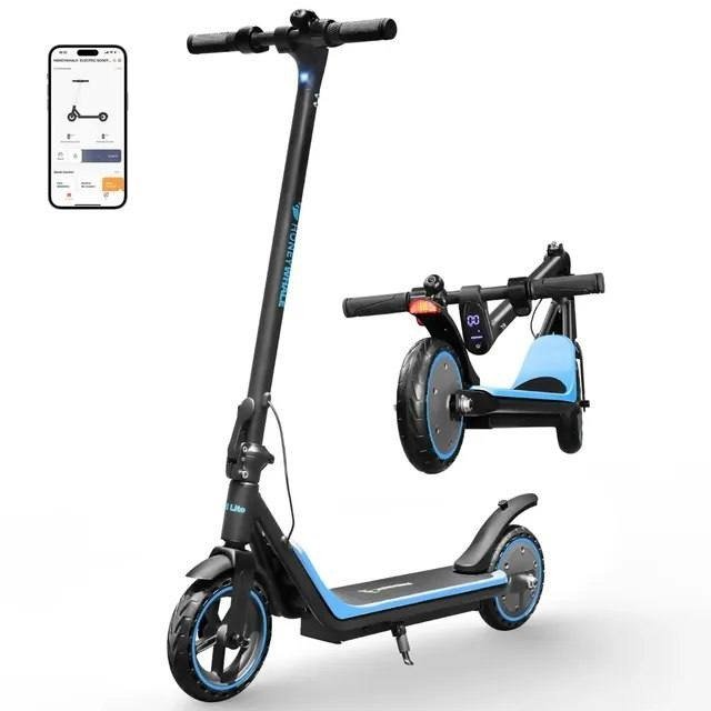Patinete Elétrico HONEYWHALE M1 LITE Preto-Azul para Adulto com Bluetooth