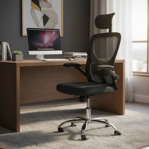Cadeira De Escritório Ergonômica Ravena Apoio Lombar E Nuca
