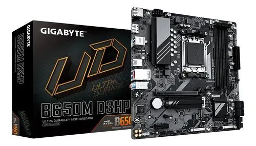 Placa Mãe Gigabyte Amd Am5 B650m Ultra D3hp 4xddr5 Matx Preto
