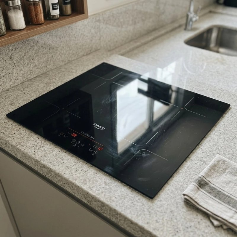 Cooktop de Indução 4 Bocas Dako Supreme Preto com Trava de Segurança 220V