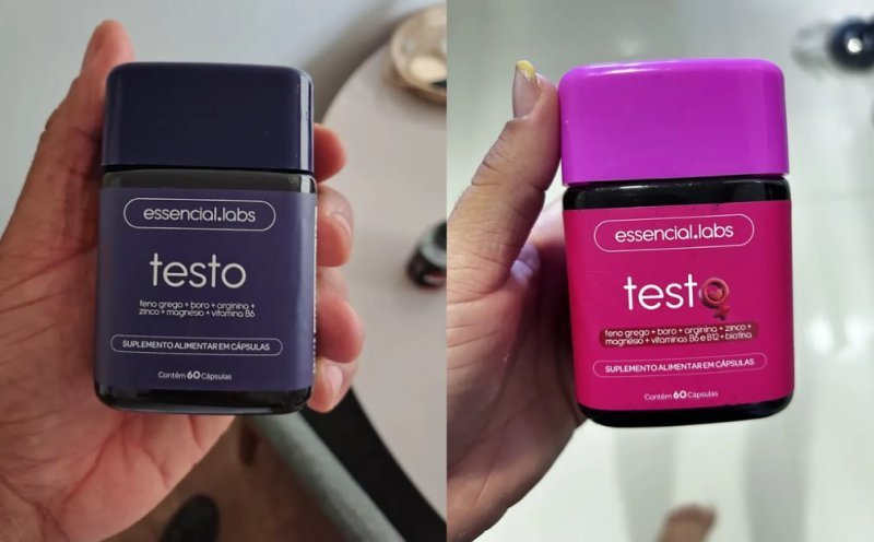 Precursor da Testosterona Essencial 60 Cápsulas e Testo Essencial para Mulheres 60 Cápsulas