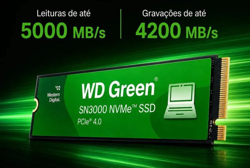 SSD 1TB M.2 NVMe PCIe 4.0 Western Digital SN3000