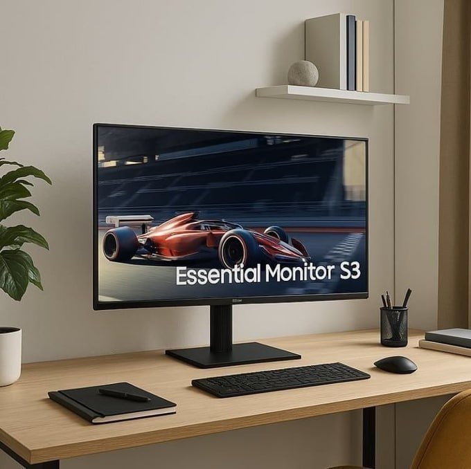 Monitor Gamer Samsung 24" FHD 100 Hz HDMI VGA Preto S3