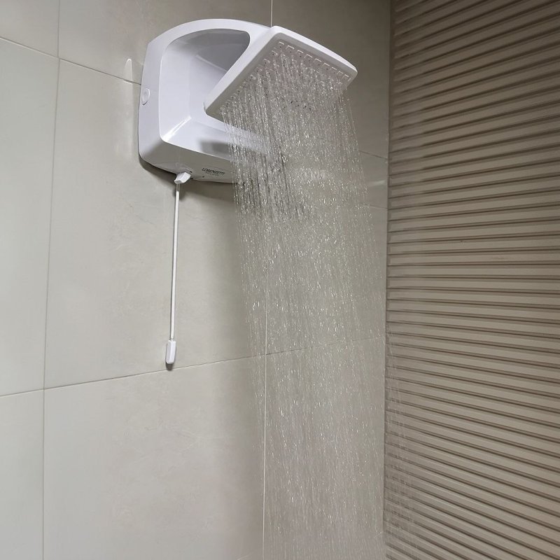 Lorenzetti Futura Ducha de Parede Multitemperaturas Design Moderno Branco 7500W 220v