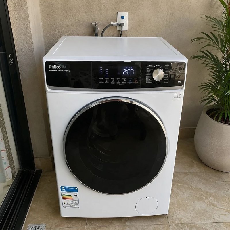 Lava E Seca Philco 11kg Pls11a Invertplus 16 Programas Branco
