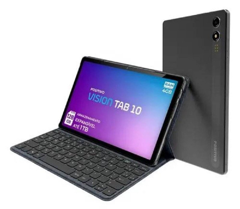 Positivo Vision TAB10 T3010 4GB RAM 128GB SSD com Capa Teclado