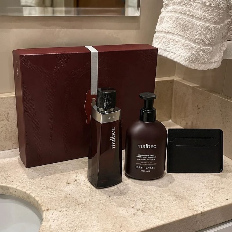 Kit Presente Malbec Tradicional Masculino O Boticário Clássico Original + Frete Grátis