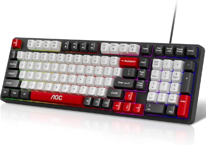 Teclado com Fio AOC GK116 + Frete Grátis