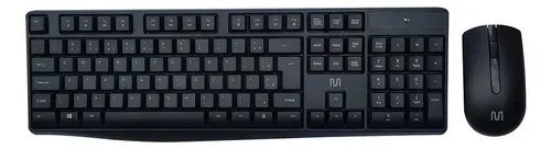 Kit Teclado e Mouse Sem Fio Slim Multilaser - Design Elegante e Silencioso - TC270