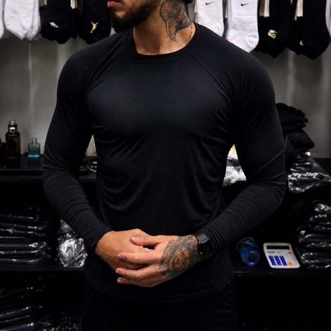 Kit com 5 Camisetas Térmicas Segunda Pele Proteção UV