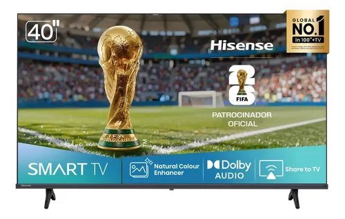 Smart TV Hisense FHD 40" Polegadas 40A4NV com HDR10, DTS Virtual X, Compatibilidade Alexa e Google Home