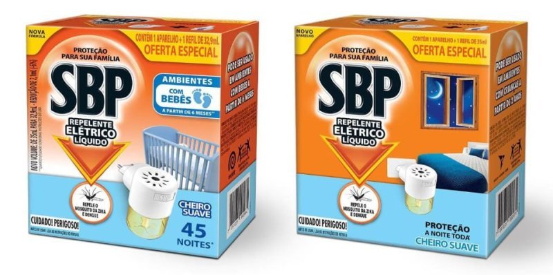 Repelente Elétrico SBP 45 Noites Cheiro Suave Aparelho