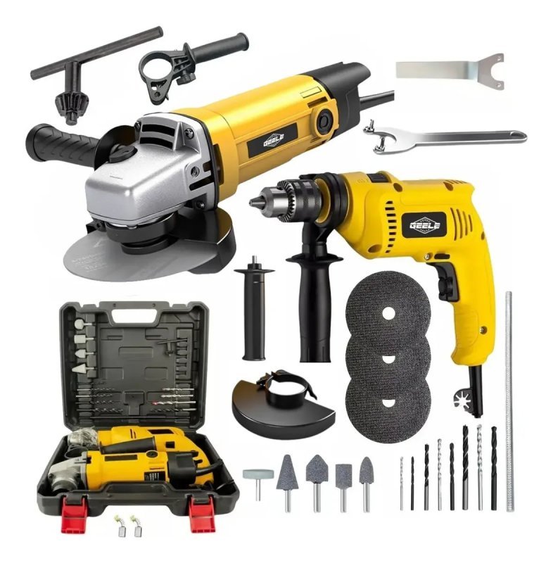 Kit Furadeira Parafusadeira + Esmerilhadeira Lixadeira