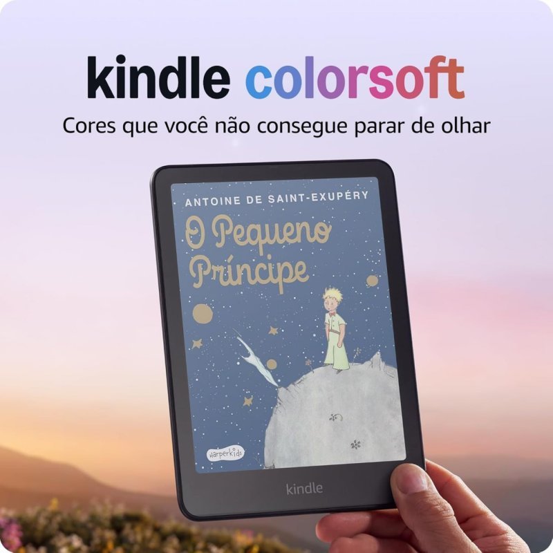 Kindle Colorsoft 16GB - Tela Colorida - Luz Ajustável - Preto